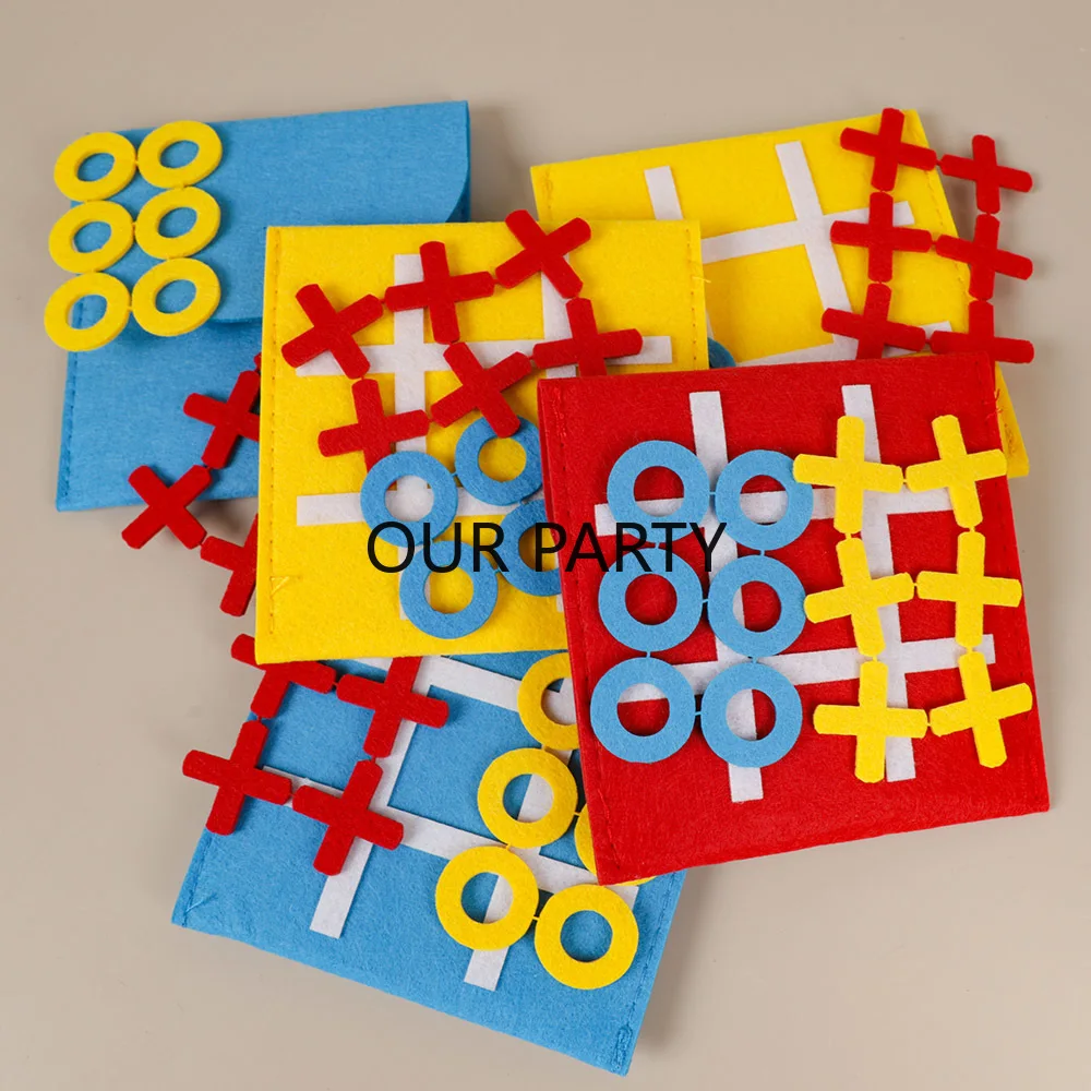 Party Games Easter For Family - 5 juegos de fieltro Tic Tac