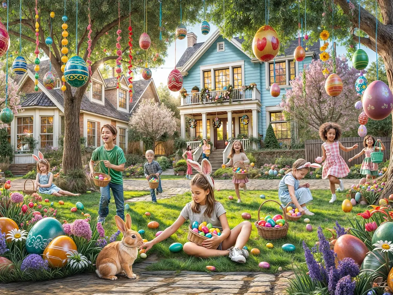 Party Games Easter For Family - Feliz Pascua, rompecabezas de 1000/520/120 piezas,