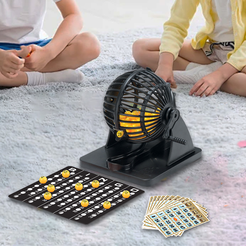 Party Games Entertainer - Máquina de lotería de Bingo, estacas