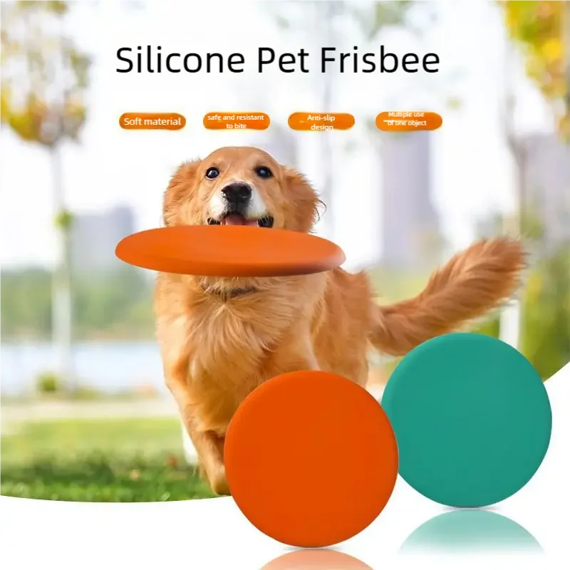 Frisbee Freestyle Disc - Frisbee de silicona para mascotas, disco