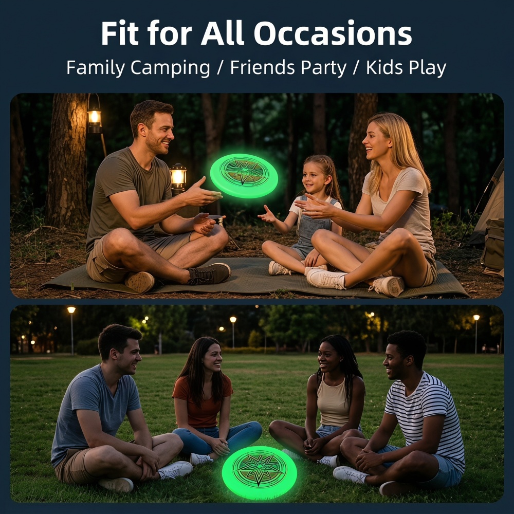 Frisbee que brilla en la oscur - Frisbee Freestyle Disc reseña y precio